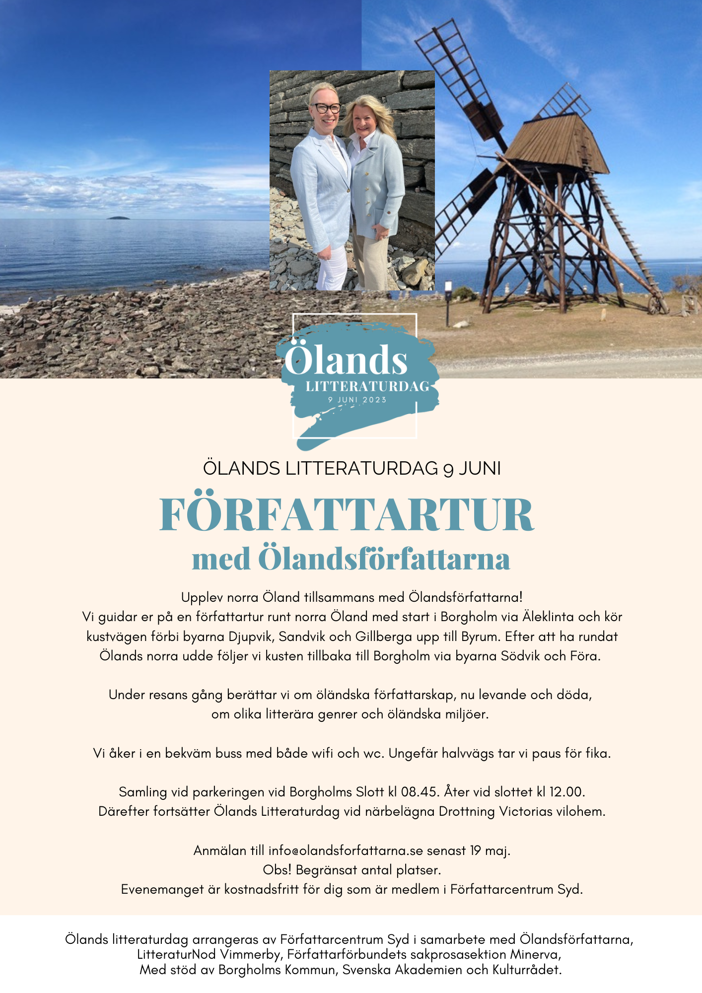 Följ med oss på Författartur på norra Öland!